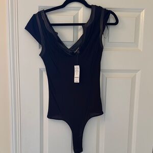 Elegant Black Women's Bodysuit